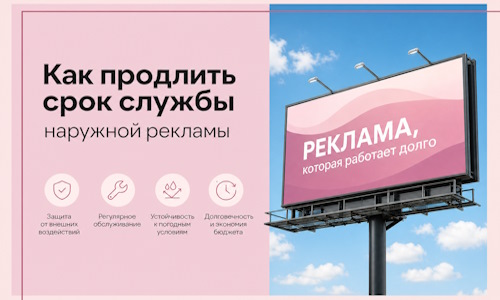 Как продлить срок службы наружной рекламы в  Аксае